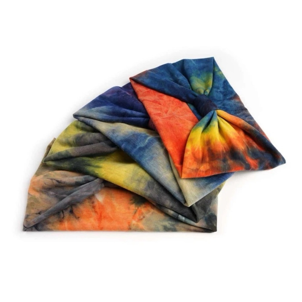 Women Tie Dye Fashion Wide Hair Band For Daily Life - Picture 6 of 7